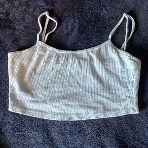 Pale blue crop top
